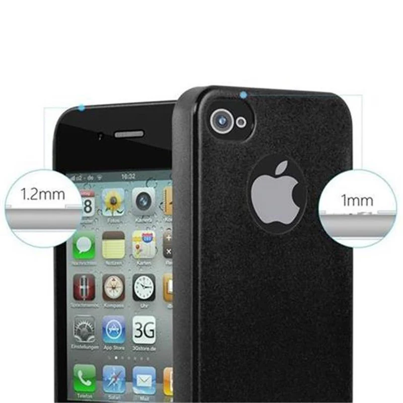 Cadorabo Hülle kompatibel mit Apple iPhone 4 / 4S Schutzhülle aus flexiblem TPU Silikon