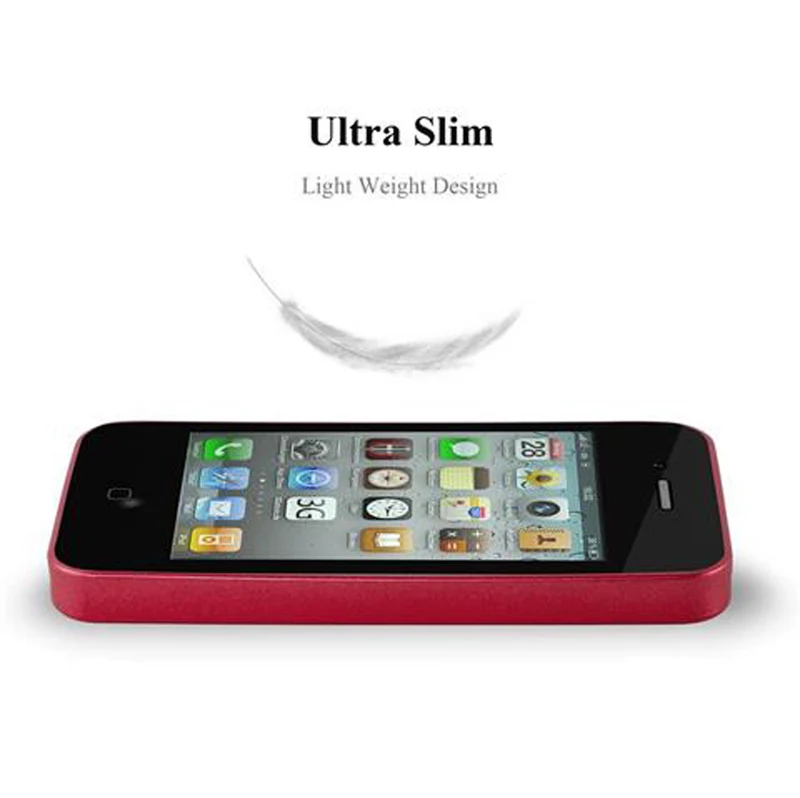 Cadorabo Hülle kompatibel mit Apple iPhone 4 / 4S Schutzhülle aus flexiblem TPU Silikon