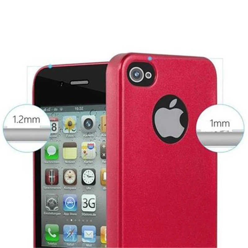 Cadorabo Hülle kompatibel mit Apple iPhone 4 / 4S Schutzhülle aus flexiblem TPU Silikon