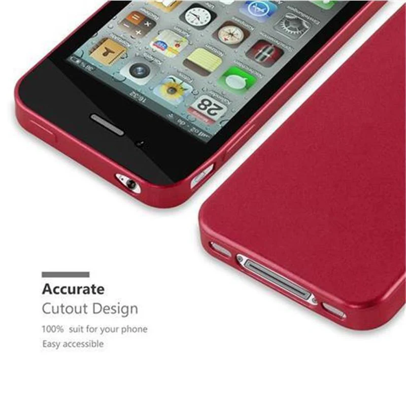 Cadorabo Hülle kompatibel mit Apple iPhone 4 / 4S Schutzhülle aus flexiblem TPU Silikon
