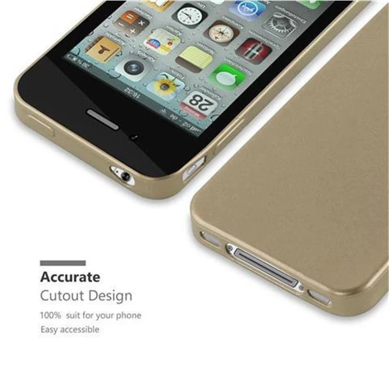 Cadorabo Hülle kompatibel mit Apple iPhone 4 / 4S Schutzhülle aus flexiblem TPU Silikon