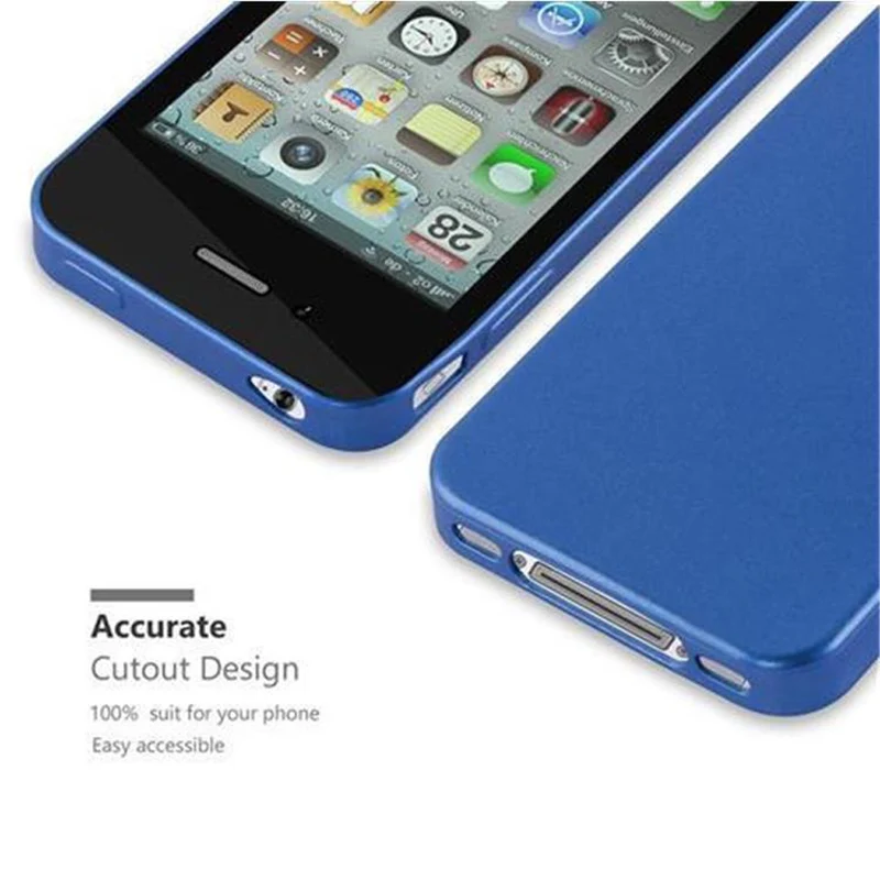 Cadorabo Hülle kompatibel mit Apple iPhone 4 / 4S Schutzhülle aus flexiblem TPU Silikon