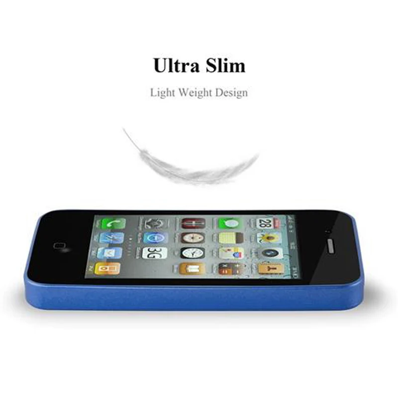 Cadorabo Hülle kompatibel mit Apple iPhone 4 / 4S Schutzhülle aus flexiblem TPU Silikon