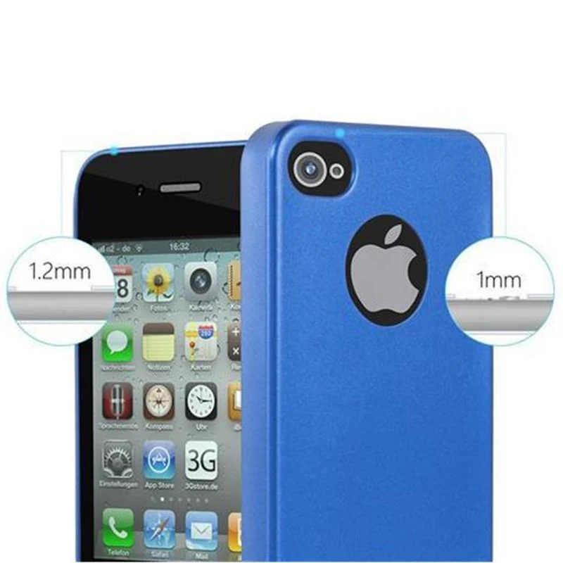 Cadorabo Hülle kompatibel mit Apple iPhone 4 / 4S Schutzhülle aus flexiblem TPU Silikon