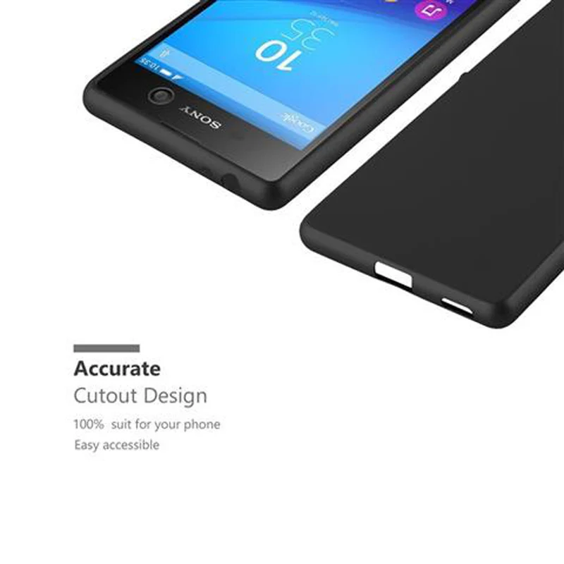 Cadorabo Hülle kompatibel mit Sony Xperia M5 Schutzhülle aus flexiblem TPU Silikon