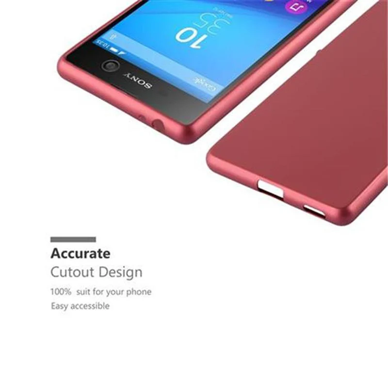 Cadorabo Hülle kompatibel mit Sony Xperia M5 Schutzhülle aus flexiblem TPU Silikon