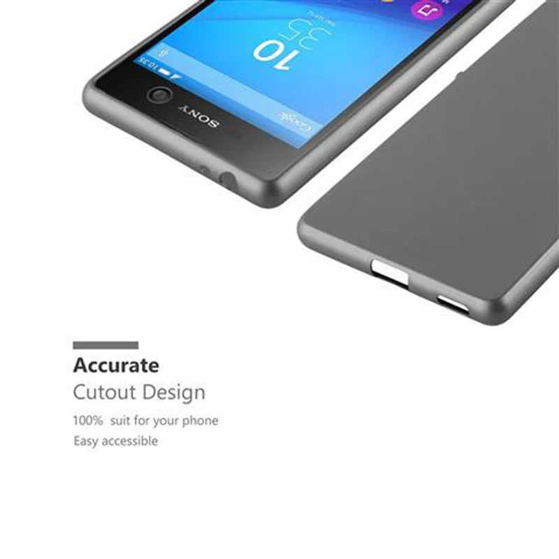 Cadorabo Hülle kompatibel mit Sony Xperia M5 Schutzhülle aus flexiblem TPU Silikon