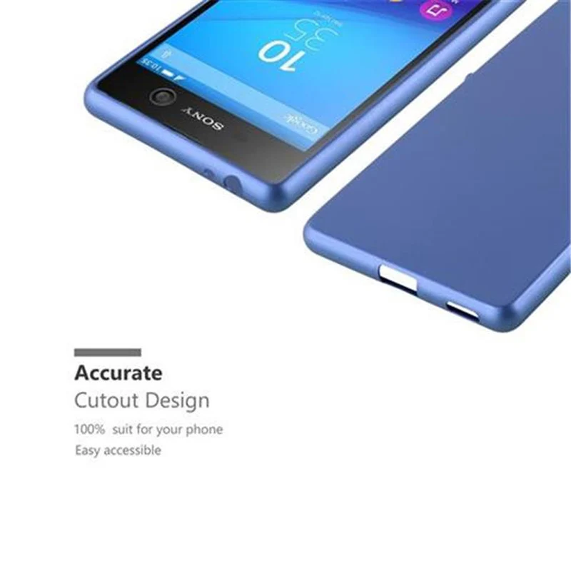 Cadorabo Hülle kompatibel mit Sony Xperia M5 Schutzhülle aus flexiblem TPU Silikon