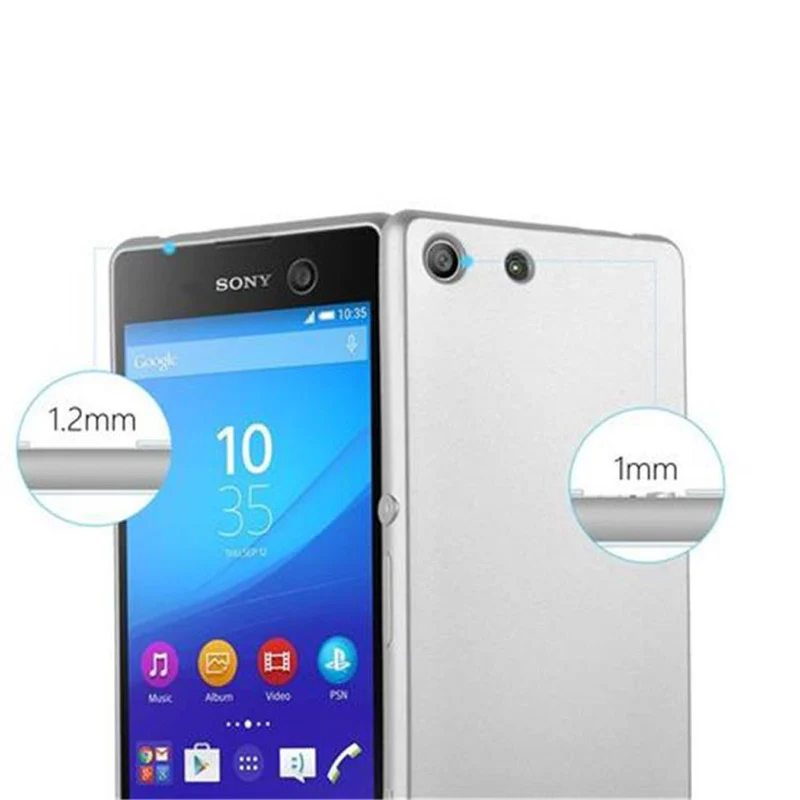 Cadorabo Hülle kompatibel mit Sony Xperia M5 Schutzhülle aus flexiblem TPU Silikon