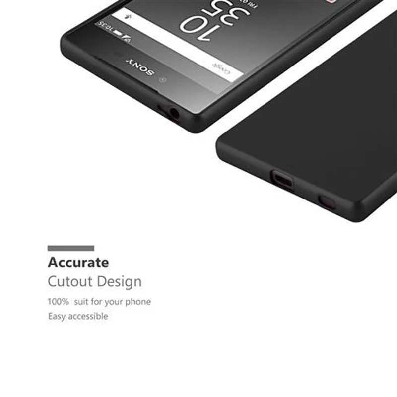 Cadorabo Hülle kompatibel mit Sony Xperia Z5 Schutzhülle aus flexiblem TPU Silikon