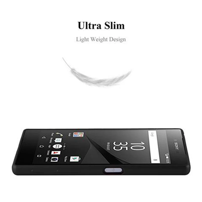 Cadorabo Hülle kompatibel mit Sony Xperia Z5 Schutzhülle aus flexiblem TPU Silikon