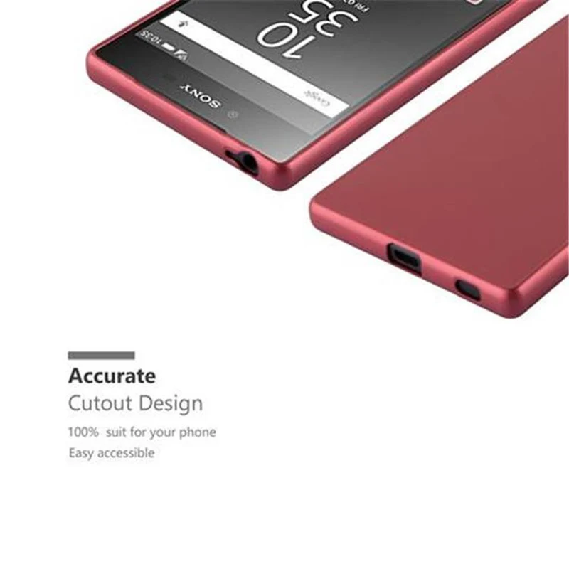Cadorabo Hülle kompatibel mit Sony Xperia Z5 Schutzhülle aus flexiblem TPU Silikon