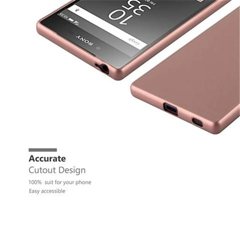 Cadorabo Hülle kompatibel mit Sony Xperia Z5 Schutzhülle aus flexiblem TPU Silikon