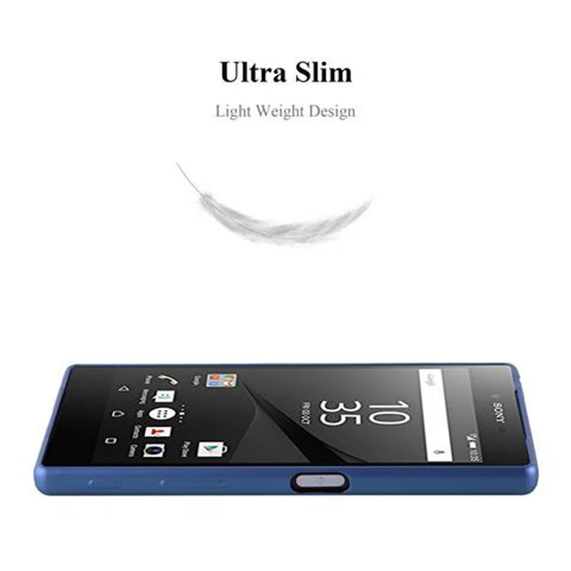 Cadorabo Hülle kompatibel mit Sony Xperia Z5 Schutzhülle aus flexiblem TPU Silikon
