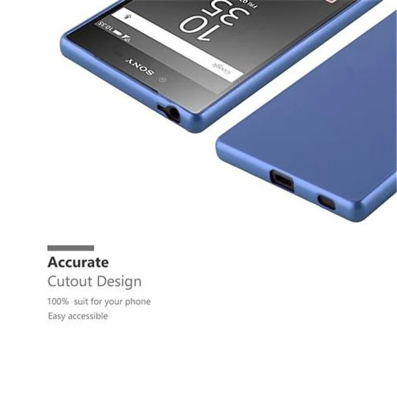 Cadorabo Hülle kompatibel mit Sony Xperia Z5 Schutzhülle aus flexiblem TPU Silikon