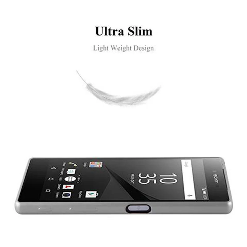 Cadorabo Hülle kompatibel mit Sony Xperia Z5 Schutzhülle aus flexiblem TPU Silikon