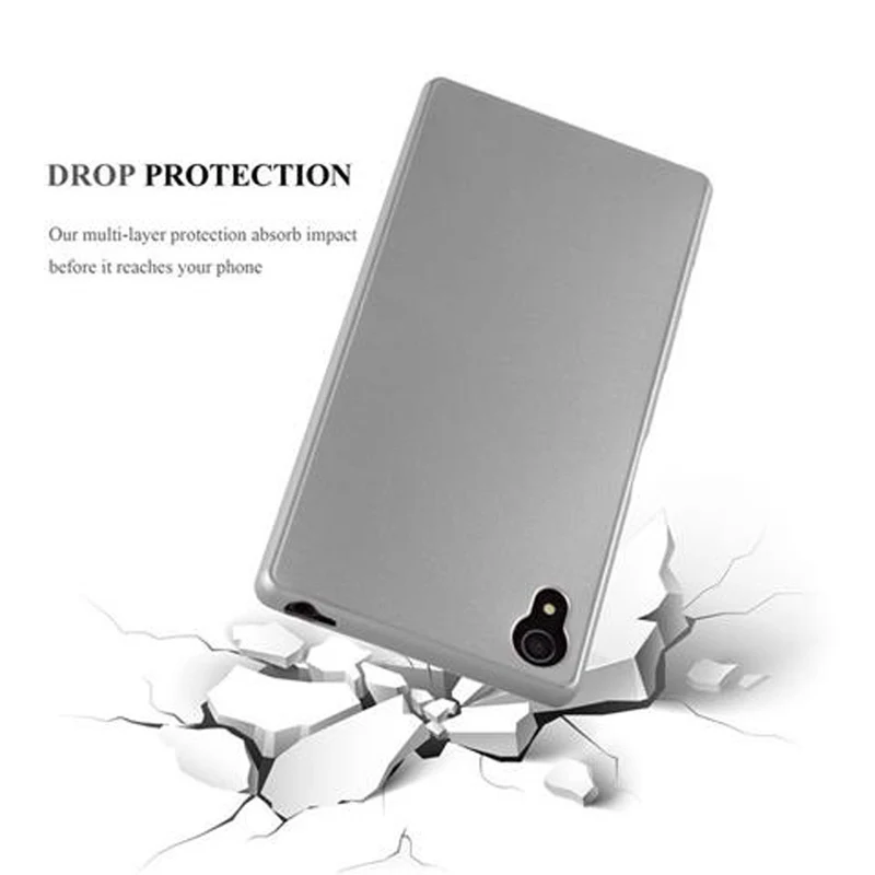 Cadorabo Hülle kompatibel mit Sony Xperia Z5 Schutzhülle aus flexiblem TPU Silikon