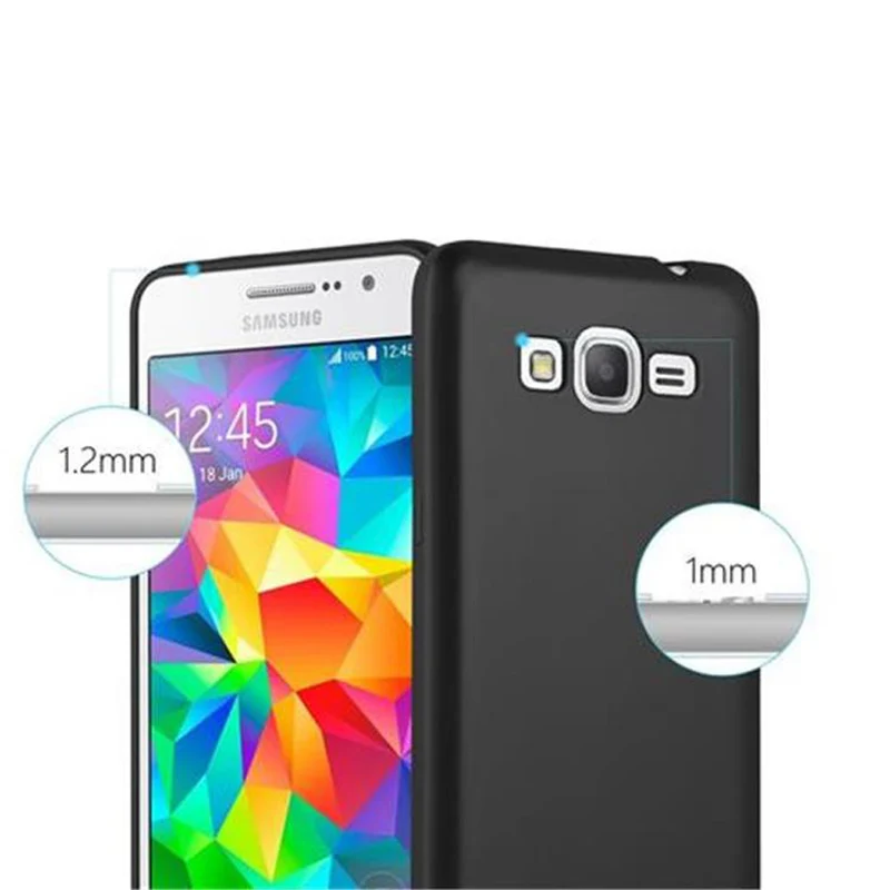 Cadorabo Hülle kompatibel mit Samsung Galaxy GRAND PRIME Schutzhülle aus flexiblem TPU Silikon