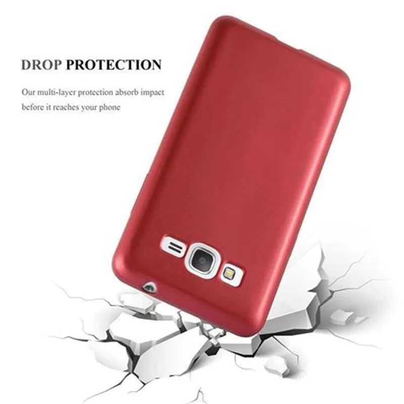 Cadorabo Hülle kompatibel mit Samsung Galaxy GRAND PRIME Schutzhülle aus flexiblem TPU Silikon