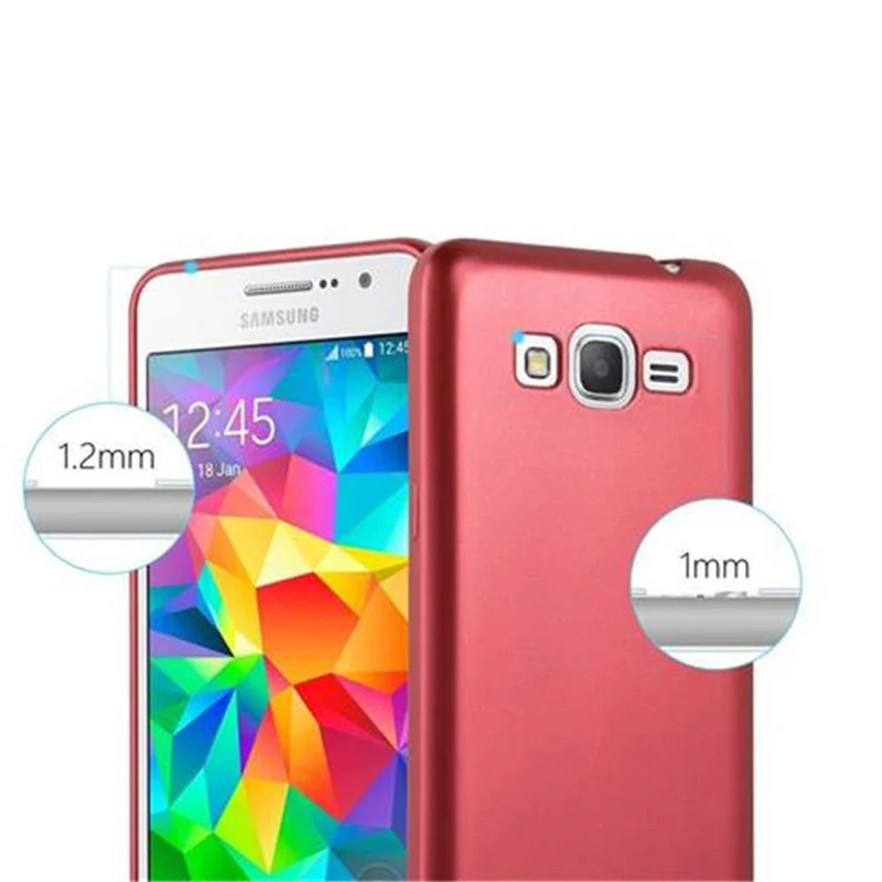 Cadorabo Hülle kompatibel mit Samsung Galaxy GRAND PRIME Schutzhülle aus flexiblem TPU Silikon