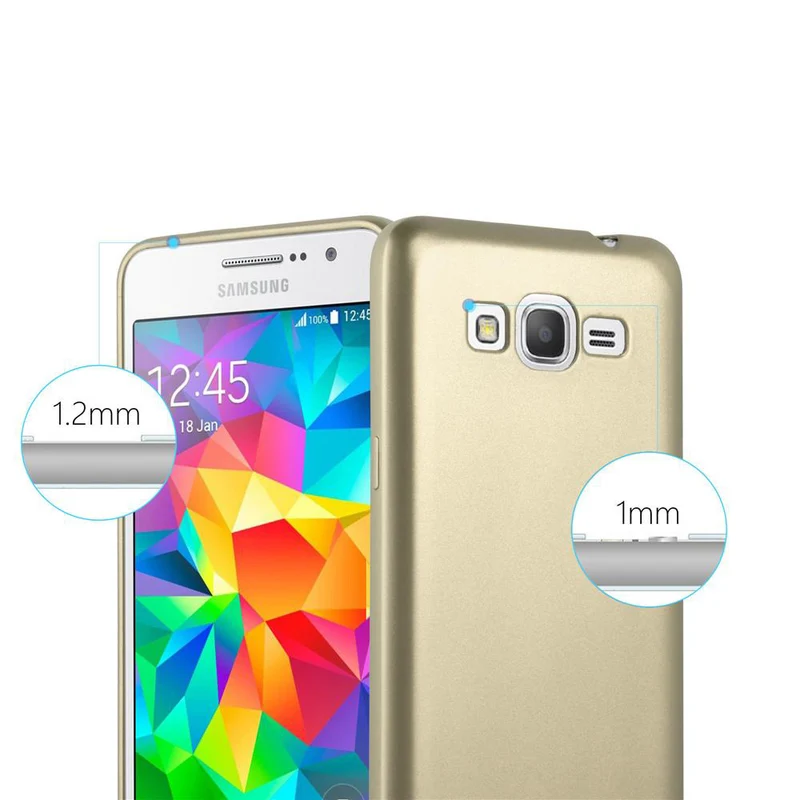 Cadorabo Hülle kompatibel mit Samsung Galaxy GRAND PRIME Schutzhülle aus flexiblem TPU Silikon