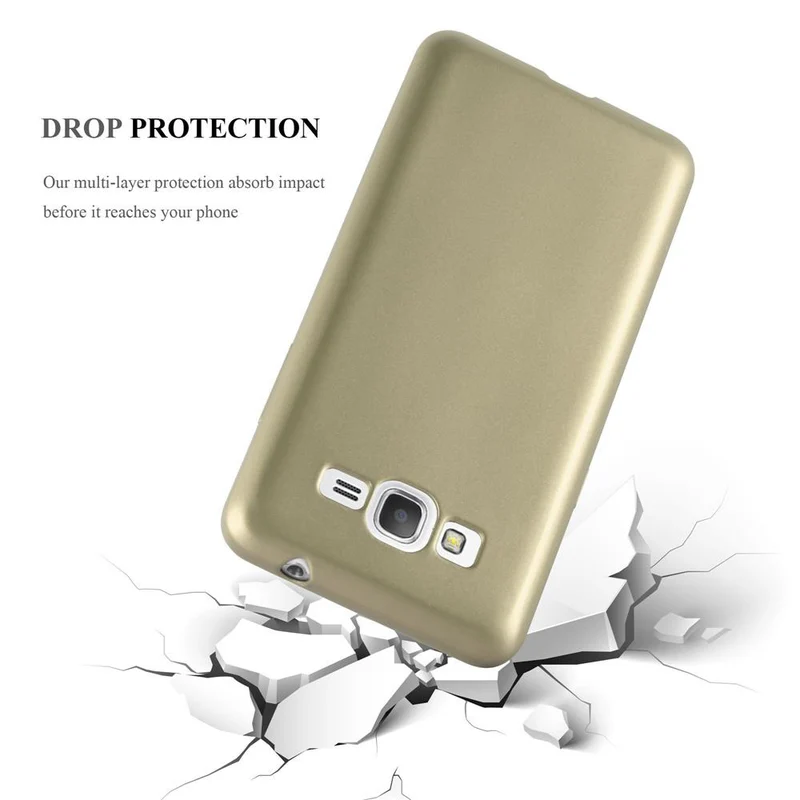 Cadorabo Hülle kompatibel mit Samsung Galaxy GRAND PRIME Schutzhülle aus flexiblem TPU Silikon