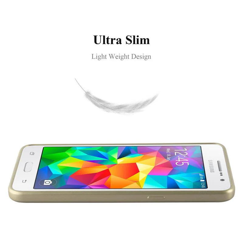 Cadorabo Hülle kompatibel mit Samsung Galaxy GRAND PRIME Schutzhülle aus flexiblem TPU Silikon