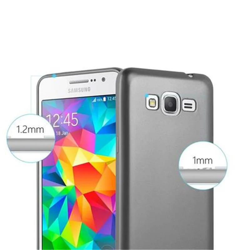 Cadorabo Hülle kompatibel mit Samsung Galaxy GRAND PRIME Schutzhülle aus flexiblem TPU Silikon