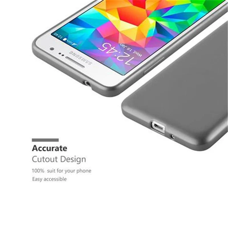 Cadorabo Hülle kompatibel mit Samsung Galaxy GRAND PRIME Schutzhülle aus flexiblem TPU Silikon