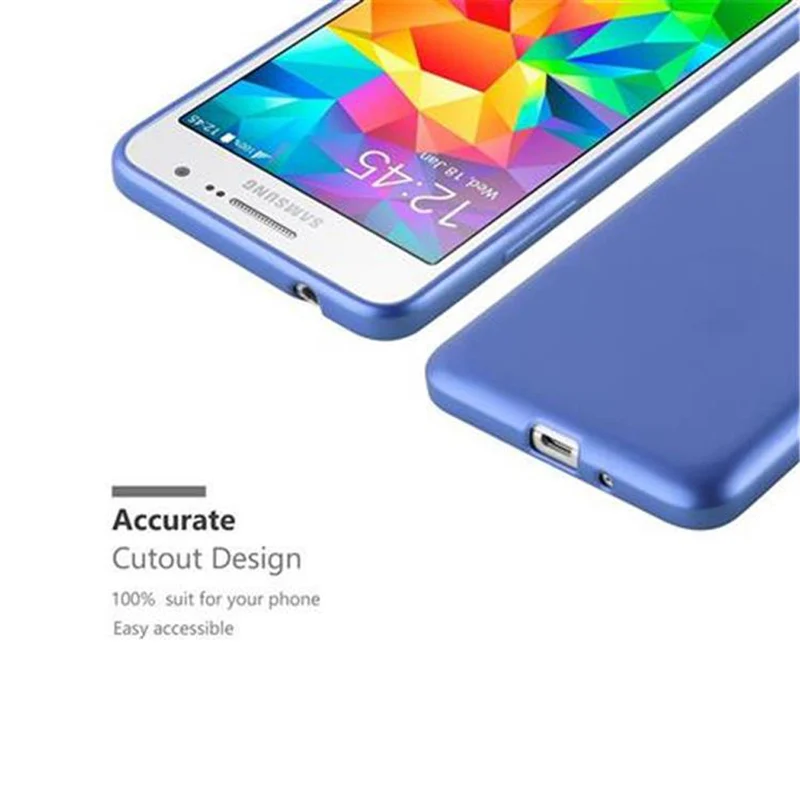 Cadorabo Hülle kompatibel mit Samsung Galaxy GRAND PRIME Schutzhülle aus flexiblem TPU Silikon