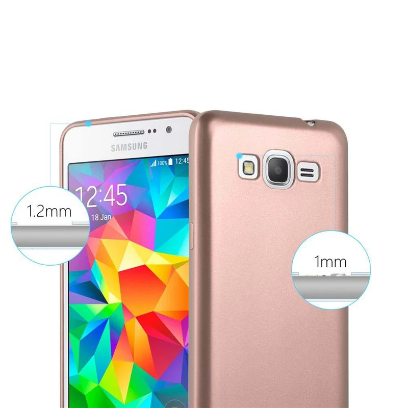 Cadorabo Hülle kompatibel mit Samsung Galaxy GRAND PRIME Schutzhülle aus flexiblem TPU Silikon