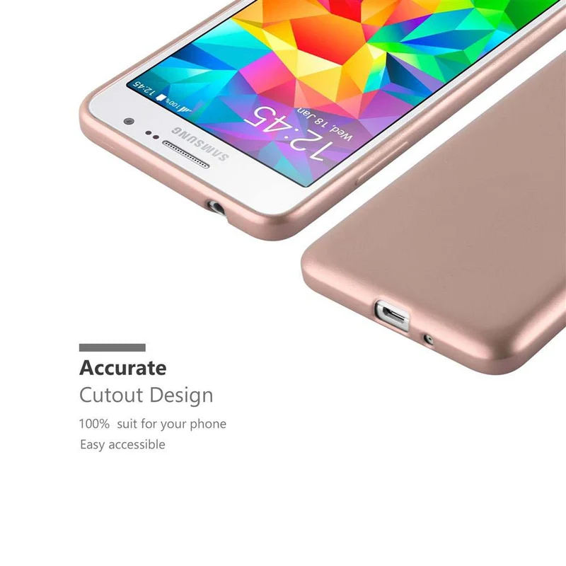 Cadorabo Hülle kompatibel mit Samsung Galaxy GRAND PRIME Schutzhülle aus flexiblem TPU Silikon