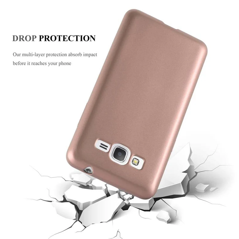 Cadorabo Hülle kompatibel mit Samsung Galaxy GRAND PRIME Schutzhülle aus flexiblem TPU Silikon