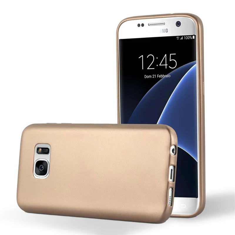 Cadorabo Hülle kompatibel mit Samsung Galaxy S7 Schutzhülle aus flexiblem TPU Silikon