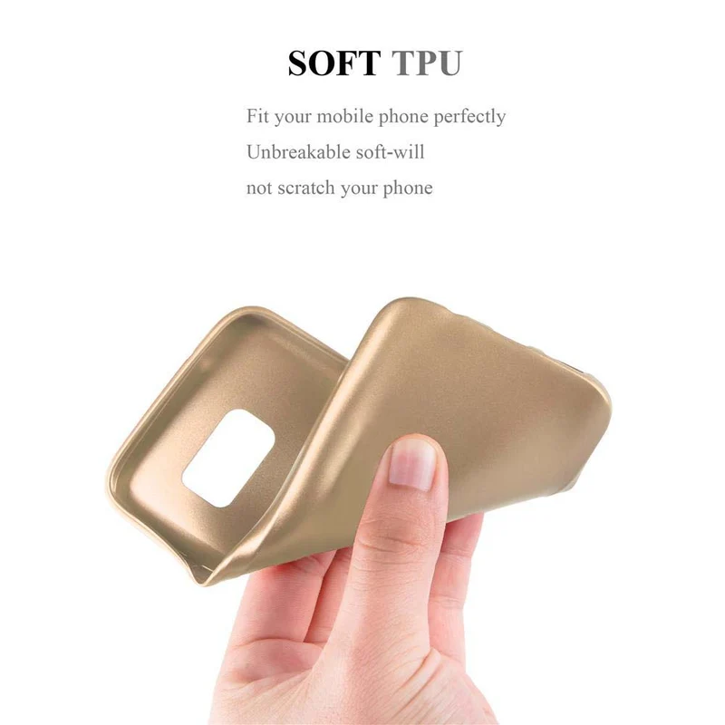 Cadorabo Hülle kompatibel mit Samsung Galaxy S7 Schutzhülle aus flexiblem TPU Silikon