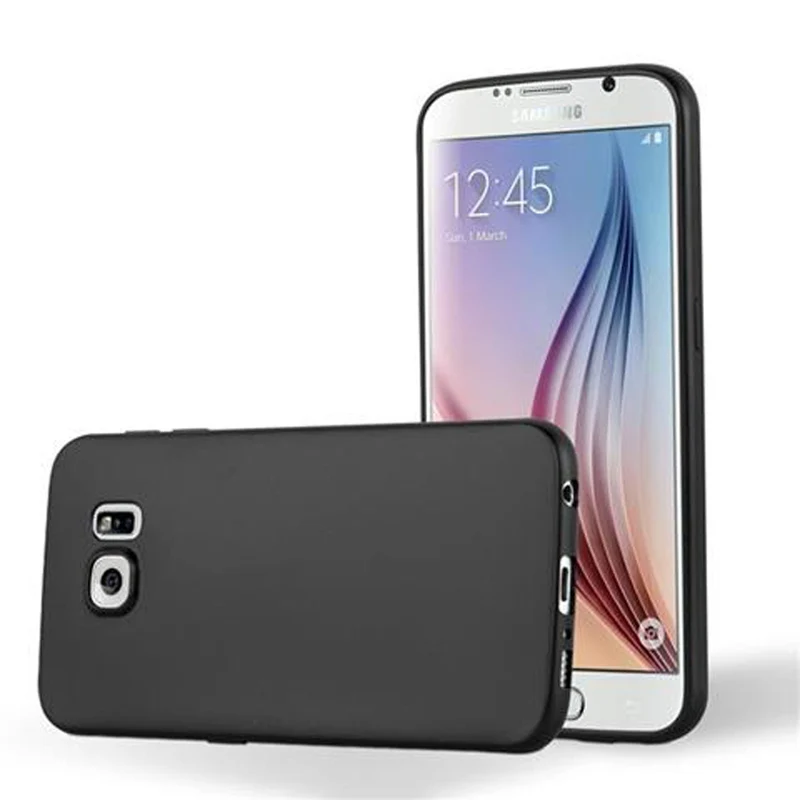 Cadorabo Hülle kompatibel mit Samsung Galaxy S6 Schutzhülle aus flexiblem TPU Silikon