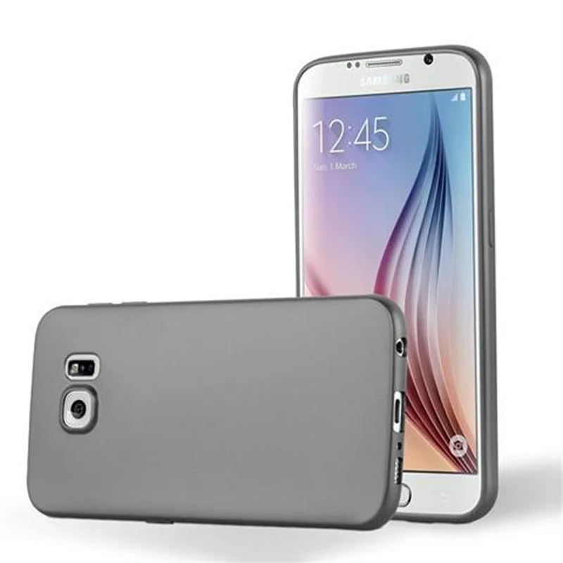 Cadorabo Hülle kompatibel mit Samsung Galaxy S6 Schutzhülle aus flexiblem TPU Silikon