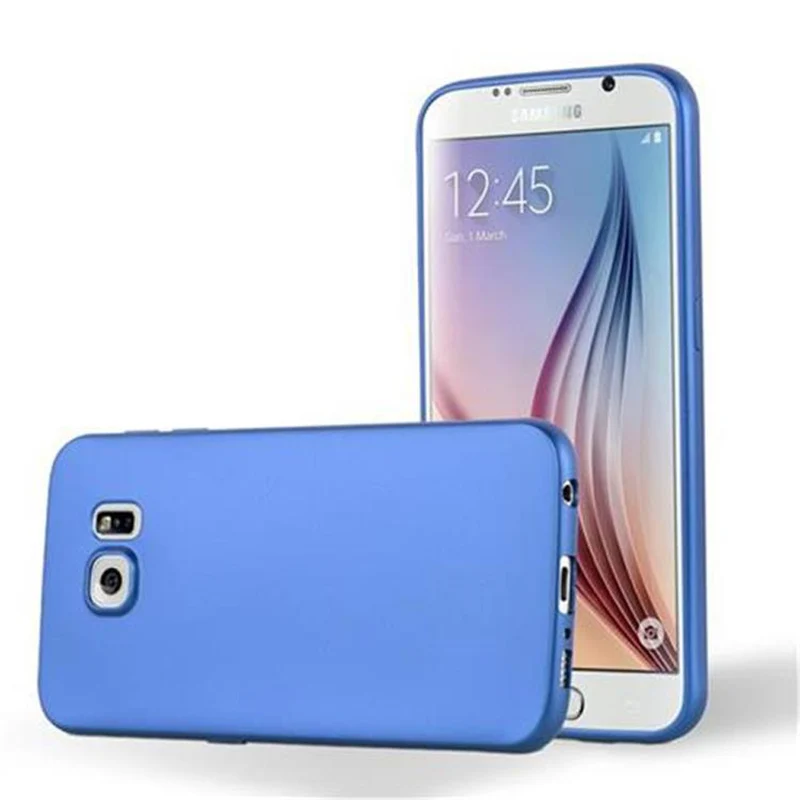 Cadorabo Hülle kompatibel mit Samsung Galaxy S6 Schutzhülle aus flexiblem TPU Silikon