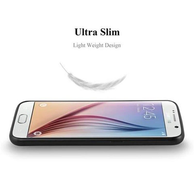 Cadorabo Hülle kompatibel mit Samsung Galaxy S6 Schutzhülle aus flexiblem TPU Silikon