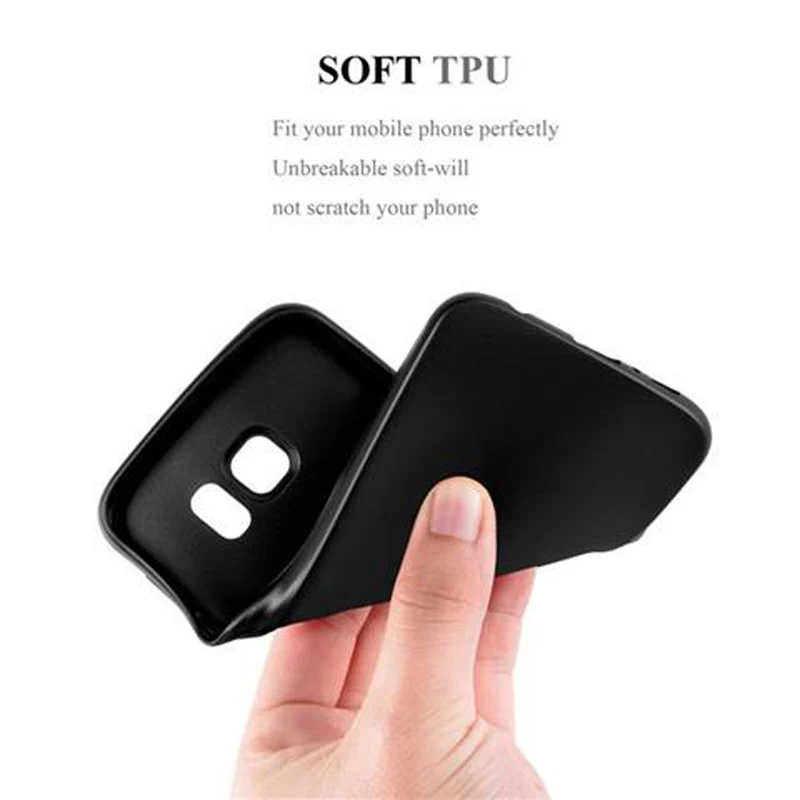 Cadorabo Hülle kompatibel mit Samsung Galaxy S6 Schutzhülle aus flexiblem TPU Silikon