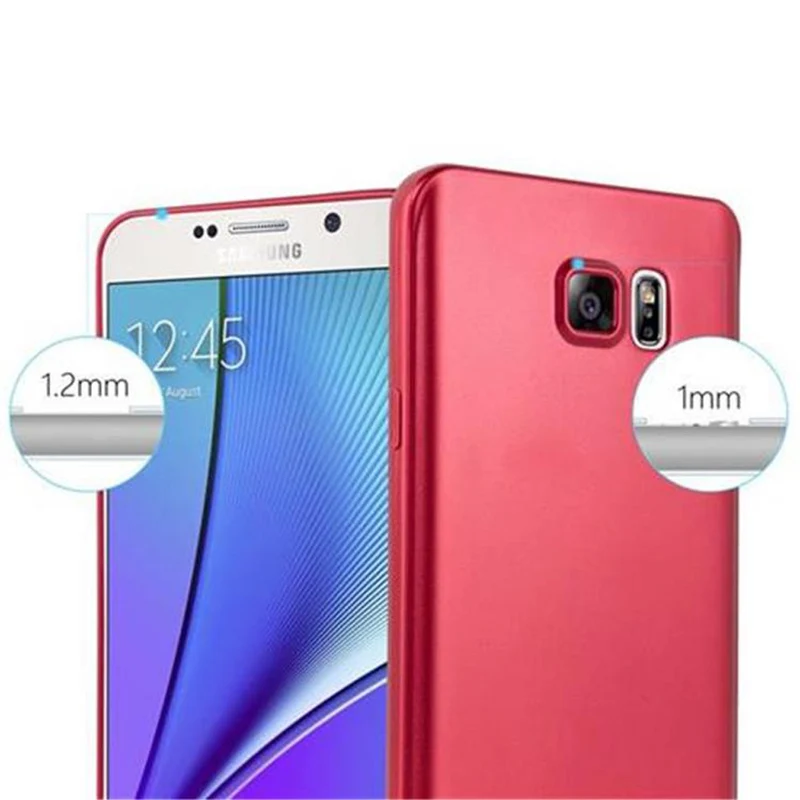 Cadorabo Hülle kompatibel mit Samsung Galaxy NOTE 5 Schutzhülle aus flexiblem TPU Silikon