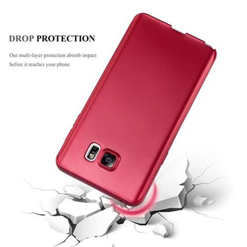 Cadorabo Hülle kompatibel mit Samsung Galaxy NOTE 5 Schutzhülle aus flexiblem TPU Silikon