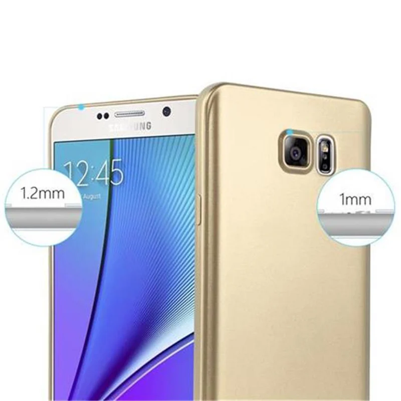 Cadorabo Hülle kompatibel mit Samsung Galaxy NOTE 5 Schutzhülle aus flexiblem TPU Silikon