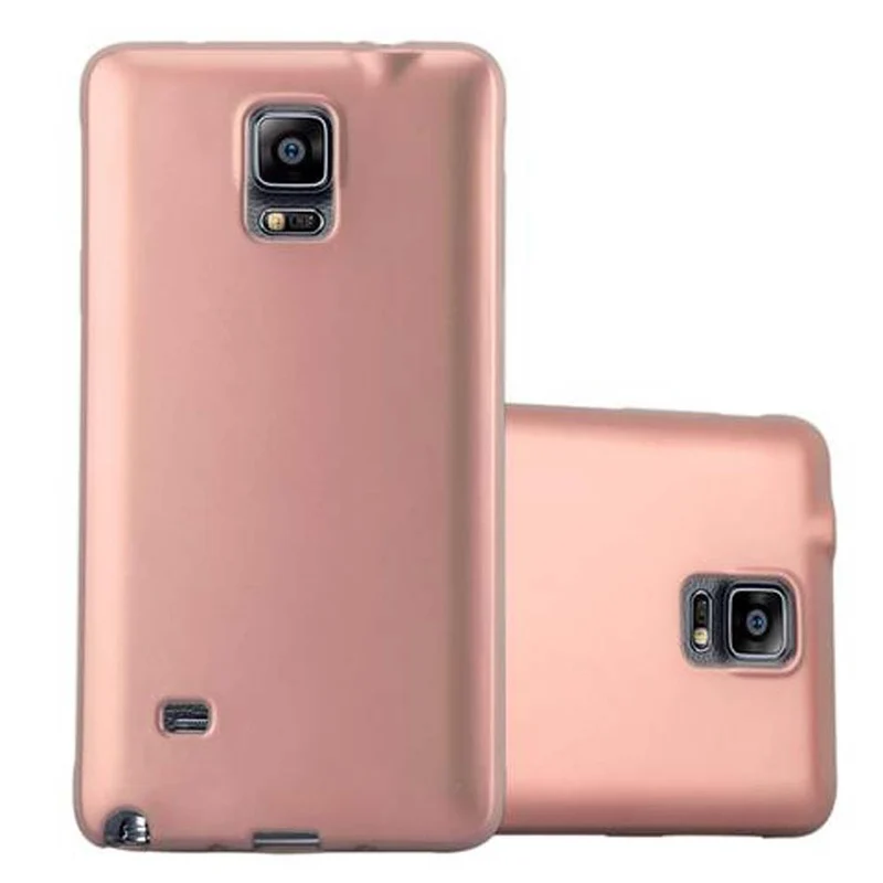Cadorabo Hülle kompatibel mit Samsung Galaxy NOTE 4 Schutzhülle aus flexiblem TPU Silikon