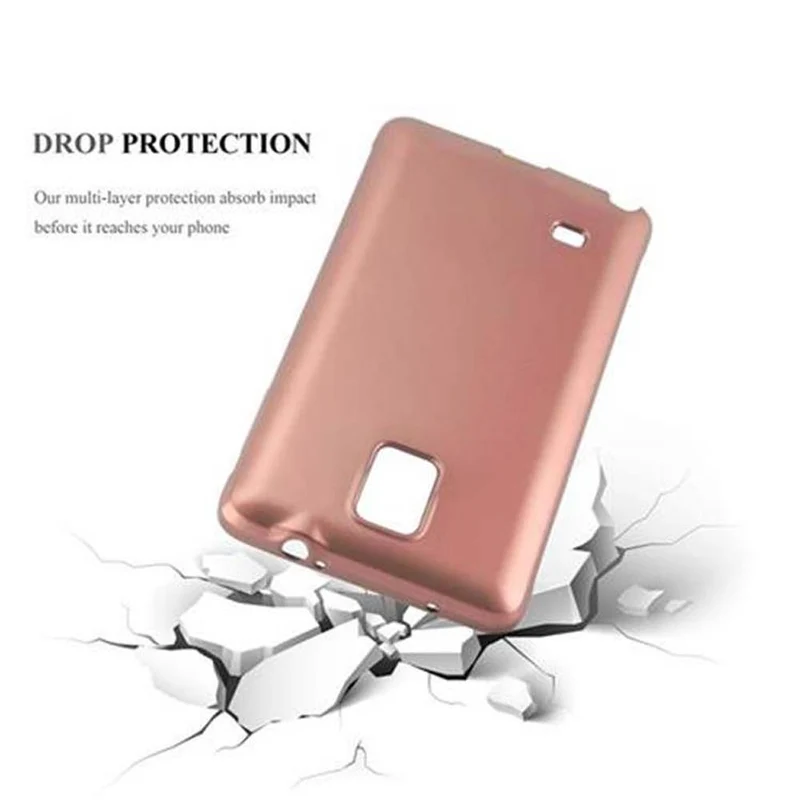 Cadorabo Hülle kompatibel mit Samsung Galaxy NOTE 4 Schutzhülle aus flexiblem TPU Silikon