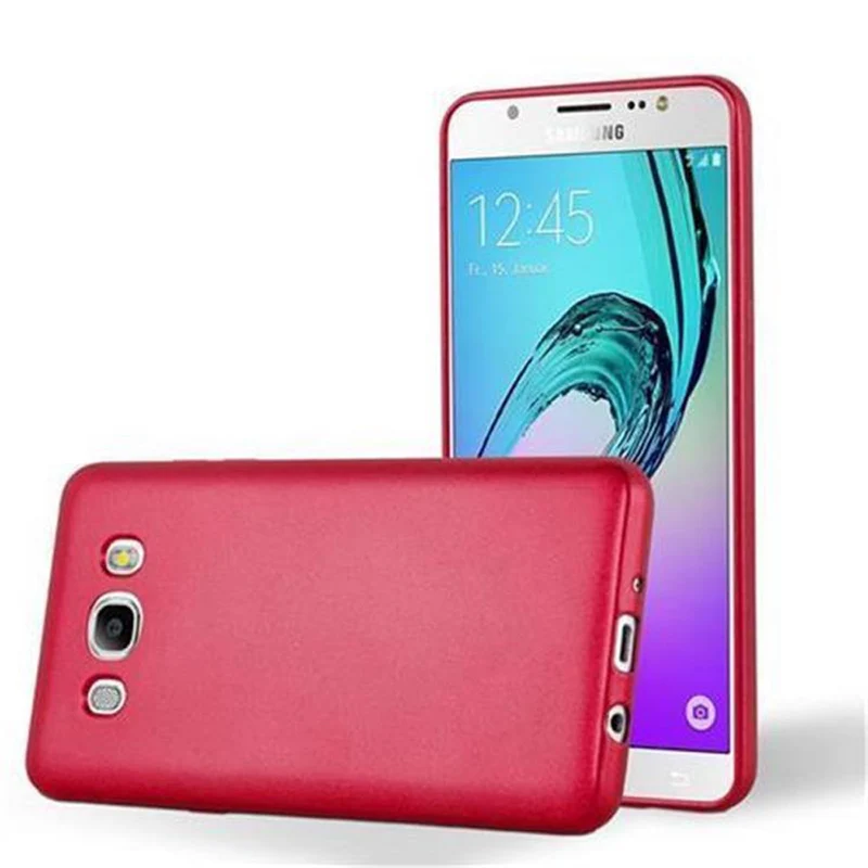 Cadorabo Hülle kompatibel mit Samsung Galaxy J7 2016 Schutzhülle aus flexiblem TPU Silikon