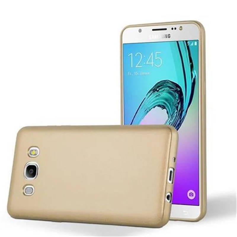 Cadorabo Hülle kompatibel mit Samsung Galaxy J7 2016 Schutzhülle aus flexiblem TPU Silikon