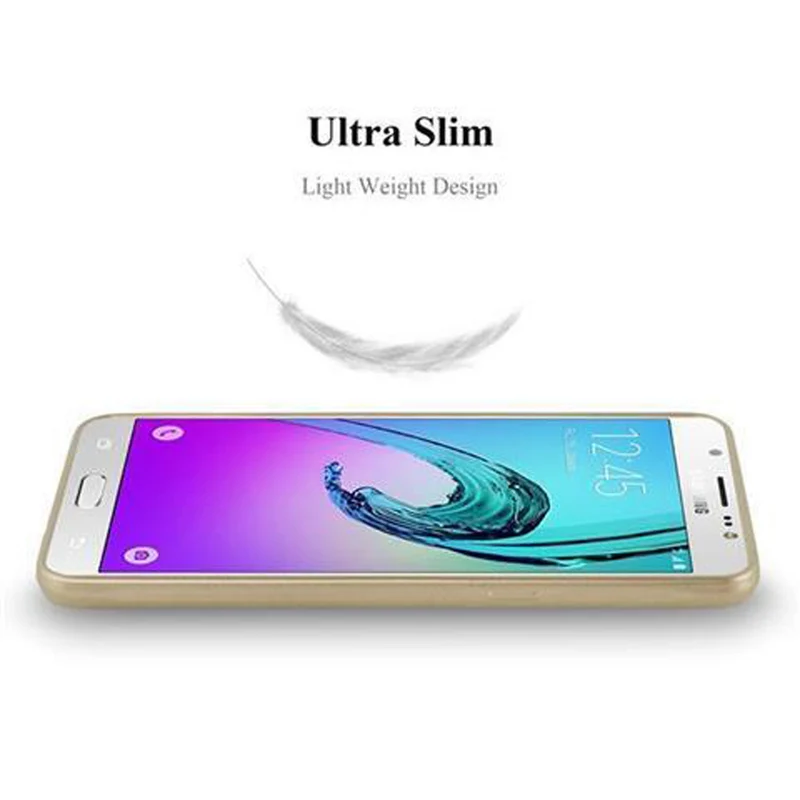 Cadorabo Hülle kompatibel mit Samsung Galaxy J7 2016 Schutzhülle aus flexiblem TPU Silikon