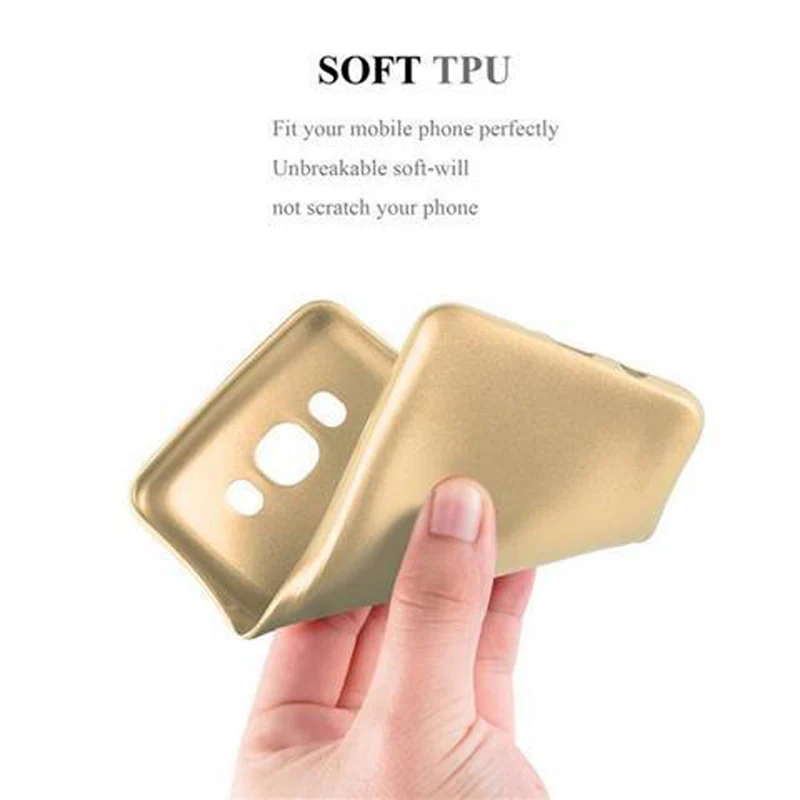 Cadorabo Hülle kompatibel mit Samsung Galaxy J7 2016 Schutzhülle aus flexiblem TPU Silikon