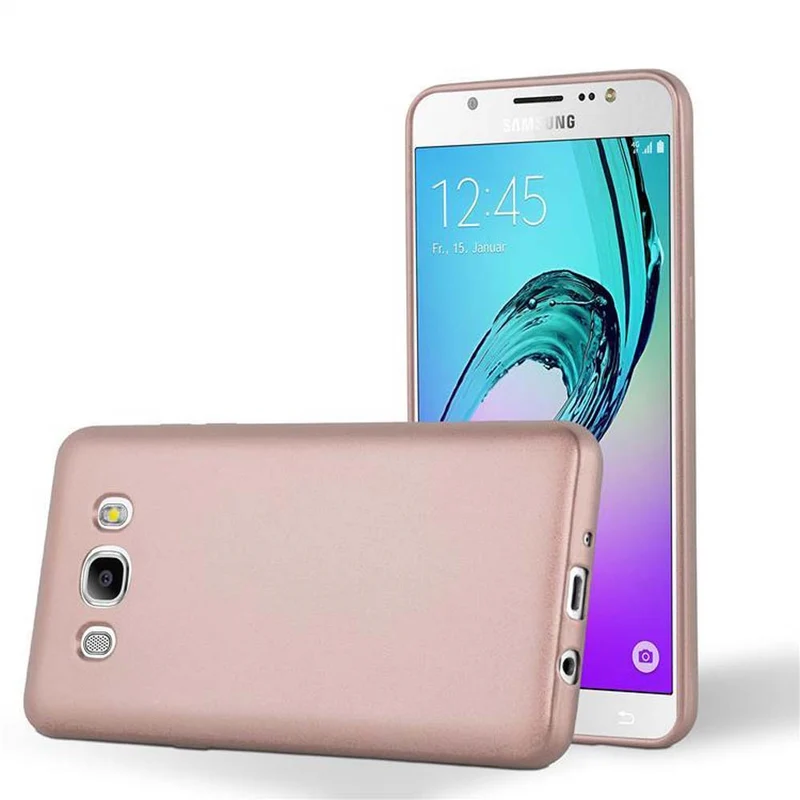 Cadorabo Hülle kompatibel mit Samsung Galaxy J5 2016 Schutzhülle aus flexiblem TPU Silikon